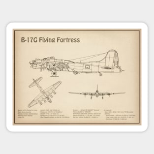 Boeing B-17 Flying Fortress Bomber - SD Magnet